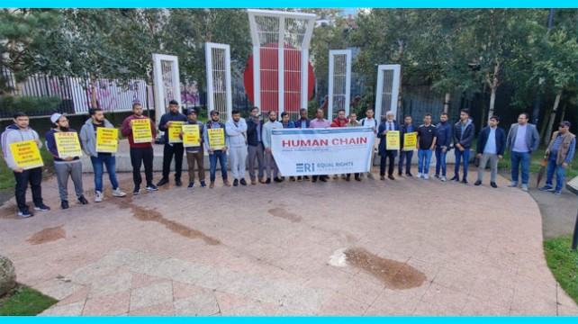 সাংবাদিক ফরিদ আলমের ওপর হামলার প্রতিবাদে লন্ডনে মানববন্ধন