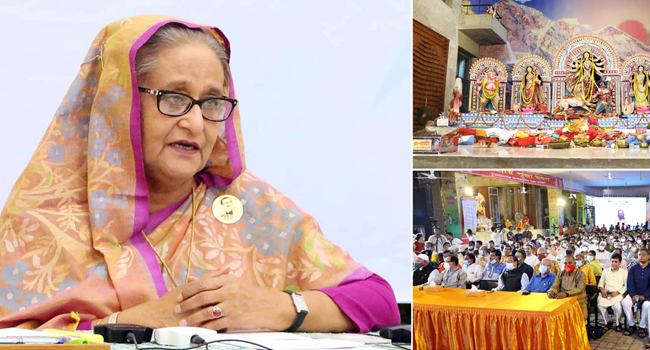 পূজামণ্ডপ অরাজকতা সৃষ্টির অপচেষ্টাকারীরা পার পাবে না : প্রধানমন্ত্রী