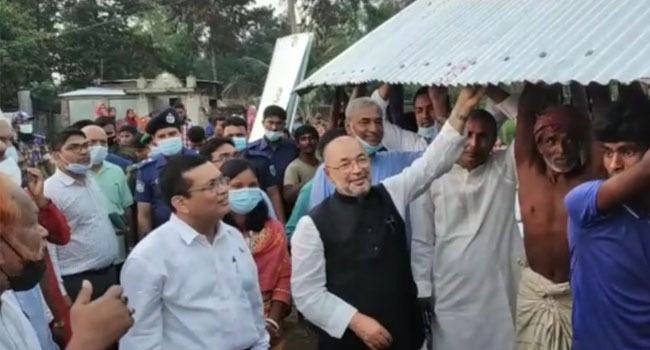 পীরগঞ্জে আর কোনো আতঙ্ক নেই : ত্রাণ প্রতিমন্ত্রী