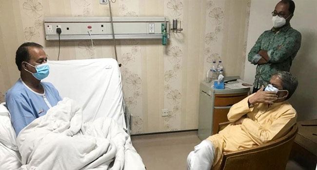 তৈমুর রহমানকে দেখতে হাসপাতালে মির্জা ফখরুল