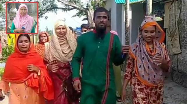 বড় স্ত্রী প্রার্থী, ছোট দুই স্ত্রীকে নিয়ে গণসংযোগে স্বামী