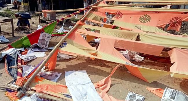 শেরপুরে স্বতন্ত্র প্রার্থীর বাড়ি ও নির্বাচনী কার্যালয়ে হামলা-ভাঙচুর