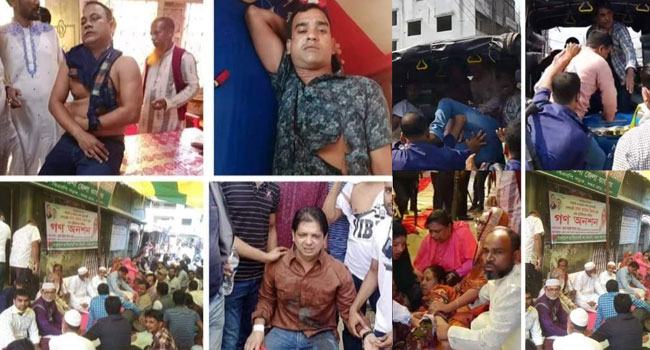বরগুনায় গণঅনশনে পুলিশের লাঠিচার্জ, আটক ৬