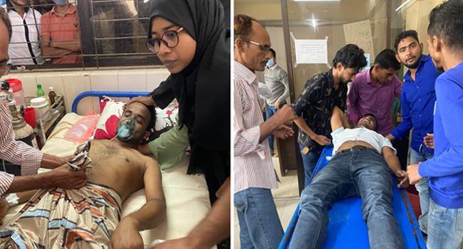 পটুয়াখালীতে বিএনপির অনশনে ছাত্রলীগের হামলা, আহত ৮