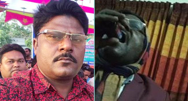 কুষ্টিয়ায় ইউপি কার্যালয়ে আ’লীগ নেতার মাদক সেবন
