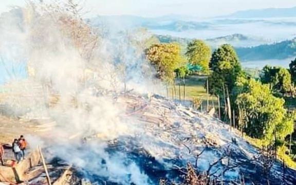 রাঙ্গামাটির পর্যটনকেন্দ্রে আগুনে পুড়ে গেলো রিসোর্ট-বাড়ি-রেস্তোরাঁ