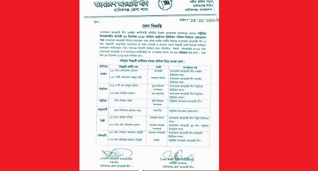 সাটুরিয়ায় নৌকার ১০ বিদ্রোহী বহিষ্কার