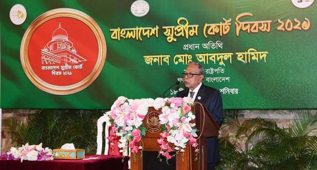 তথ্যপ্রযুক্তির সুবিধা ব্যবহার করে মামলা ব্যবস্থাপনায় গতিশীলতা আনার নির্দেশ রাষ্ট্রপতির