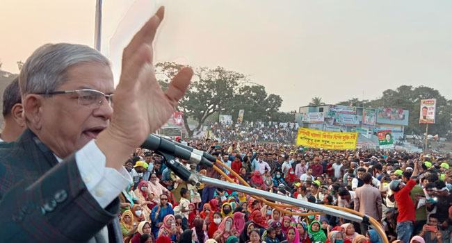 মুক্তিযুদ্ধের মাধ্যমে অর্জিত গণতন্ত্র সরকার ধ্বংস করে দিচ্ছে : ফখরুল