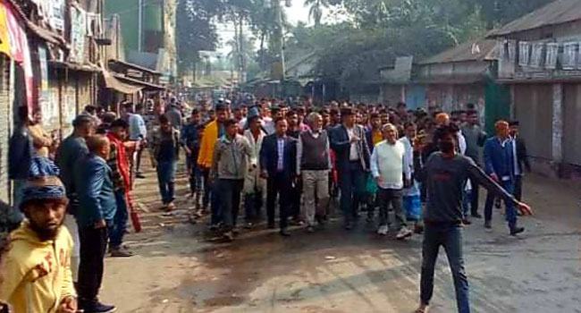 গোবিন্দগঞ্জে পুনরায় ভোটগ্রহণের দাবিতে আধাবেলা হরতাল পালিত