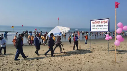 কক্সবাজার সৈকতে নারী-শিশুদের জন্য তৈরি হলো সংরক্ষিত জোন
