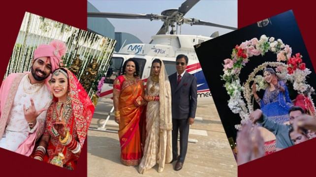 বিয়ের তিনদিন পর আকাশ পথে শ্বশুরবাড়িতে মিম