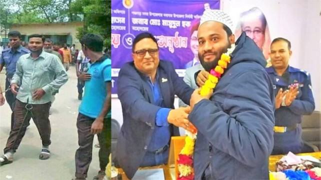 ডাণ্ডাবেড়ি পরা সেই যুবকটি এখন সর্বকনিষ্ঠ চেয়ারম্যান