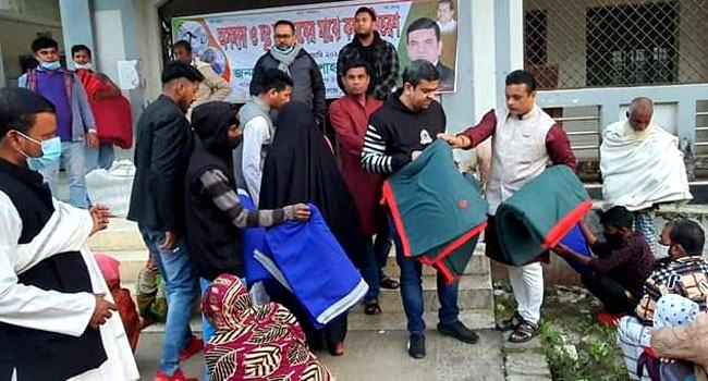 সখীপুরের বাসাইলে শীতার্তদের মাঝে দুই হাজার কম্বল বিতরণ