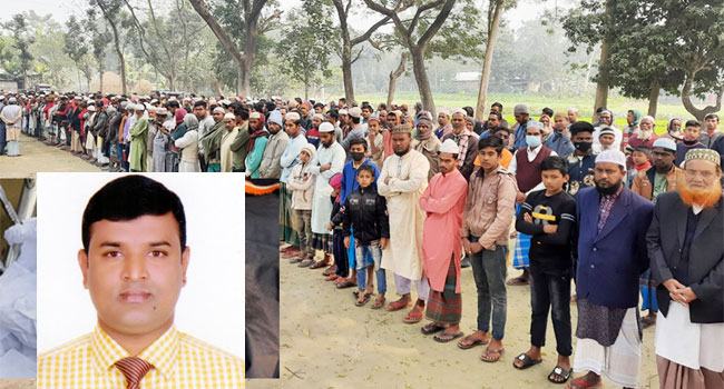 সড়ক দুর্ঘটনায় নিহত নয়া দিগন্তের কর্মকর্তা মাসুদ রানার দাফন সম্পন্ন
