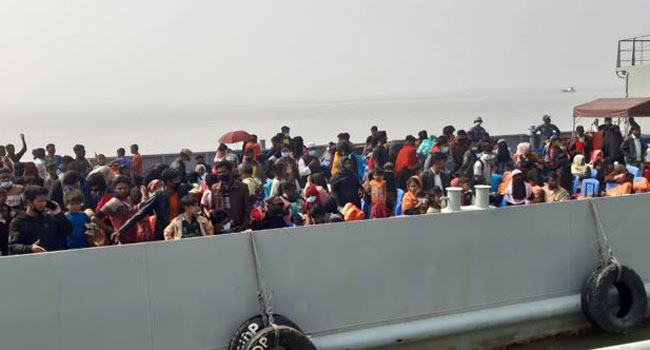 ভাসানচর পৌঁছালো আরো ১২৮৭ রোহিঙ্গা