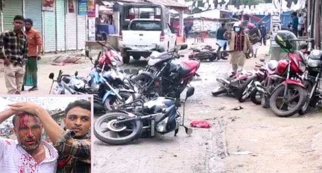 নোয়াখালীতে স্বতন্ত্র প্রার্থীর গাড়ি বহরে নৌকার কর্মীদের হামলা-ভাংচুর