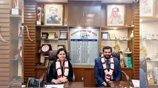 সভাপতি ও সাধারণ সম্পাদকের চেয়ারে কাঞ্চন-নিপুণ