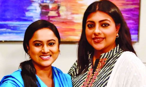 ভাষা দিবসের নাটকে মৌ-আইনুন পুতুল
