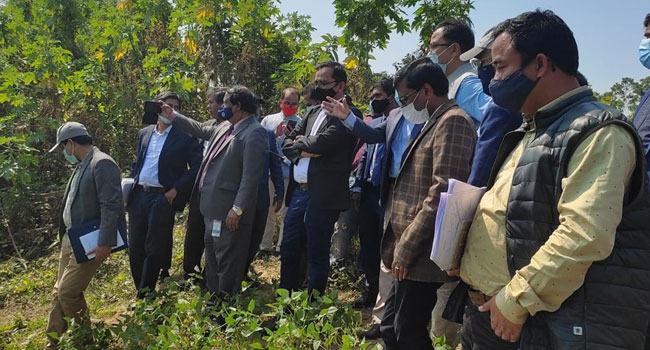 খাগড়াছড়ির ফেনী নদী পরিদর্শনে এসেছে যৌথ নদী কমিশন