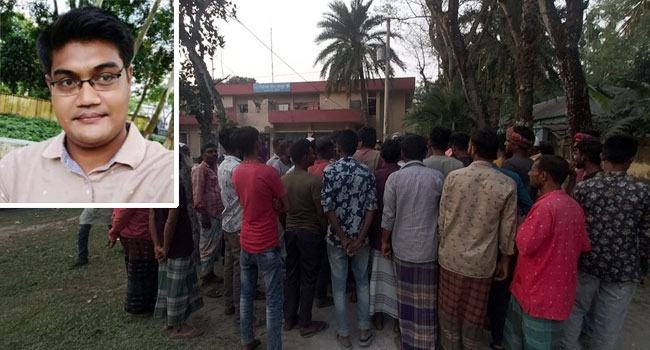 ভ্যানচালককে বলাৎকার : এসআই স্বপন কারাগারে, এলাকাবাসীর থানা ঘেরাও