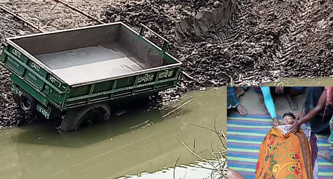 টাঙ্গাইলে নিজের ট্রলির নিচে চাপা পড়ে যুবক নিহত