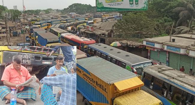 রমজানের প্রথম দিনেও দৌলতদিয়া ফেরিঘাটে তীব্র যানজট
