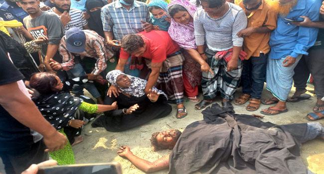 নারায়ণগঞ্জে দিনদুপুরে সিলিন্ডার ব্যবসায়ীকে কুপিয়ে খুন