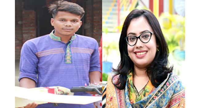 ড্রোন তৈরি করা সবুজের পড়াশুনার দায়িত্ব নিলেন এমপিকন্যা শিমলা