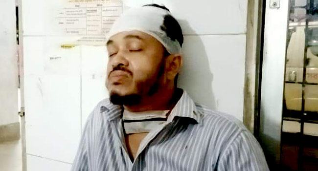 সংবাদ সংগ্রহে গিয়ে নয়া দিগন্তের সাংবাদিক আহত