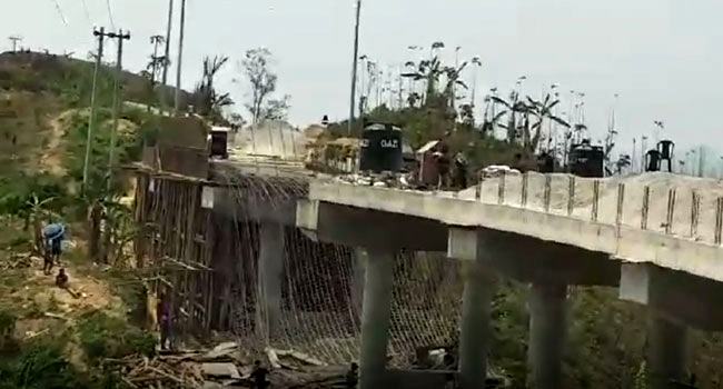 রাঙ্গামাটিতে নির্মাণাধীন সেতু ধসে নিহত ১