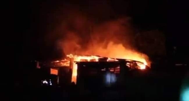 ভীমরুলের বাসা পোড়াতে গিয়ে আগুনে পুড়ল বসতঘর