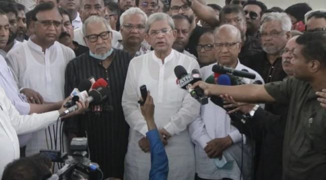 ভয়-ভীতি আমাদের দমন করতে পারবে না : মির্জা ফখরুল