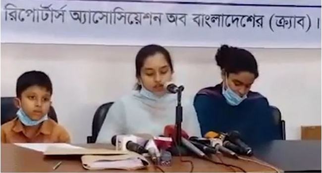 বাবার জন্য ন্যায়বিচার চাইলেন রুবেলের মেয়ে রাদিয়া