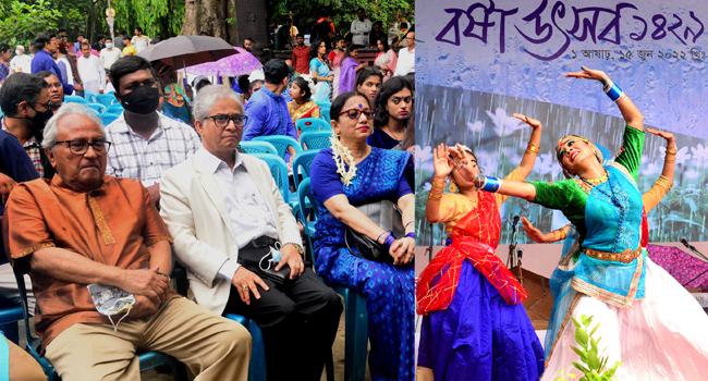 ঢাবিতে নানা আয়োজনে বর্ষা উৎসব উদযাপন