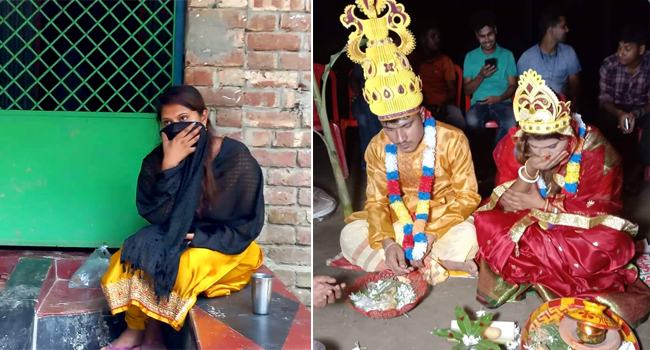 সারাদিন বারান্দায় অবস্থান, রাতে বধূবেশে ঘরে গেল চৈতী