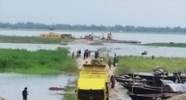 রাজবাড়ীর জৌকুড়া-নাজিরগঞ্জ নৌরুটে ফেরি চলাচল বন্ধ