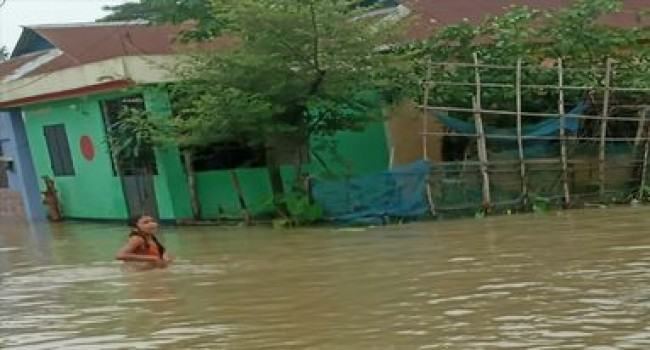 হাওড়ের বিচ্ছিন্ন পল্লীর বানভাসীদের খোঁজ নেয়নি কেউ