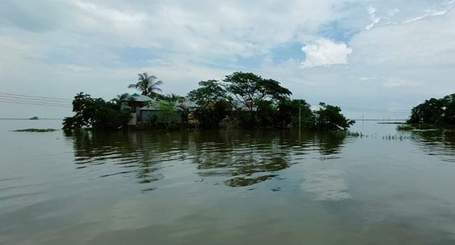সরাইলে বন্যা আরো পরিস্থিতির অবনতি, পানিবন্দী অর্ধ লক্ষাধিক মানুষ