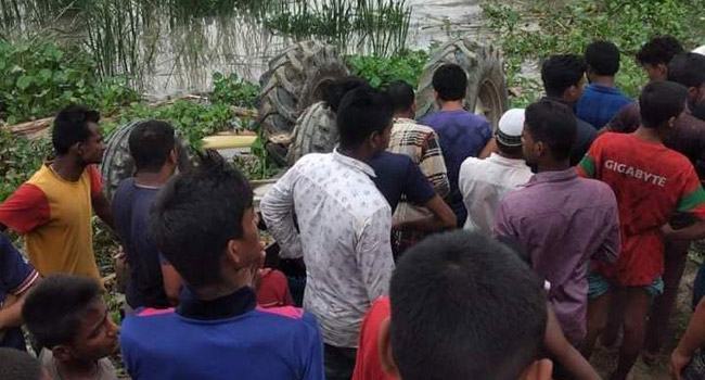 মির্জাগঞ্জে মাহিন্দ্রা উল্টে ড্রাইভার নিহত