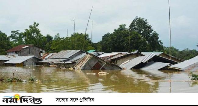 বন্যার্ত সিলেটবাসীর দুর্দশা