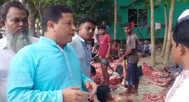 ফরিদপুরের যে গ্রামে ভিন্ন ধর্মাবলম্বীদের ঘরেও পৌঁছে যায় কোরবানির গোস্ত