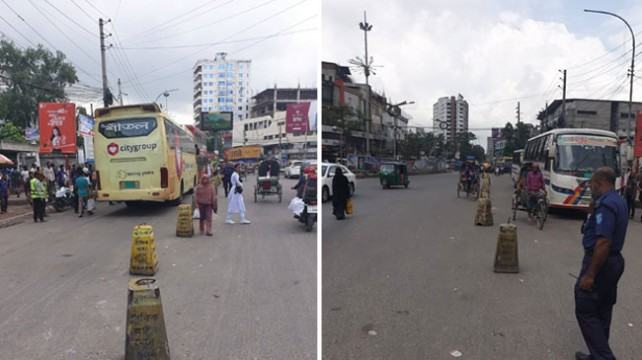 নারায়ণগঞ্জে যানজট কমাতে নতুন উদ্যোগ