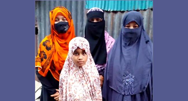 তিন মেয়ে নিয়ে অসহায় নোয়াখালীর বিধবা নাজমা