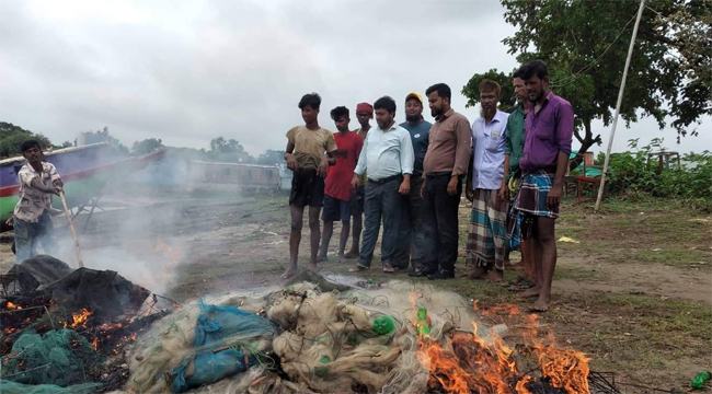 সরাইলে ৫ লাখ টাকার অবৈধ কারেন্ট জাল জব্দ