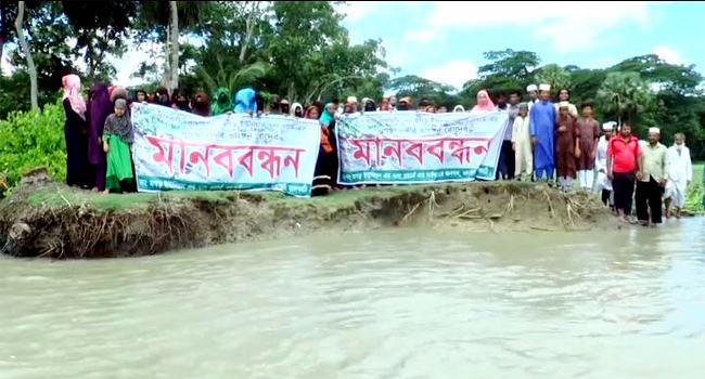 ‘নদী ভাঙনের দুশ্চিন্তা নিয়ে রাতে ঘুমাতে পারে না মানুষ’