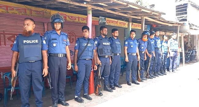 ভোলায় পুলিশ মোতায়েন, পরিস্থিতি স্বাভাবিক