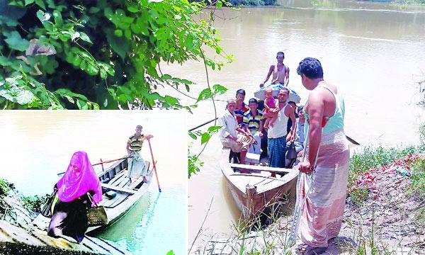 চাঁনখালী খালে একটি সেতুর অভাবে দুর্ভোগ কয়েক হাজার গ্রামবাসীর