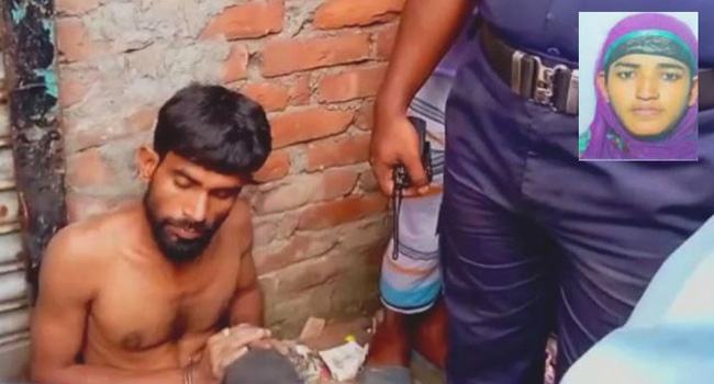 ঘুমন্ত স্ত্রীকে মাথা থেঁতলে হত্যা, স্বামী আটক