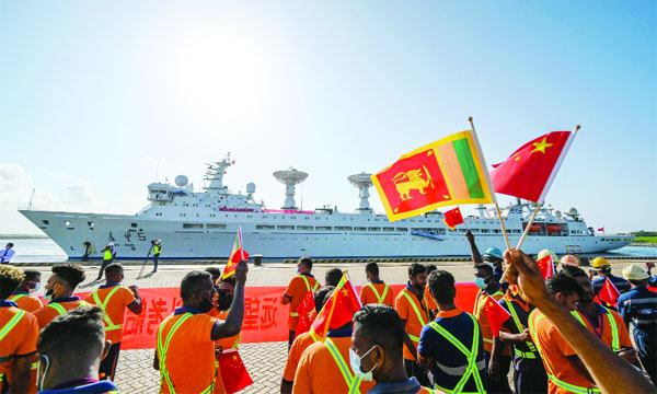 শ্রীলঙ্কার বন্দরে ভিড়ল চীনের সামরিক নজরদারি জাহাজ